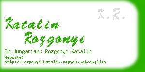 katalin rozgonyi business card